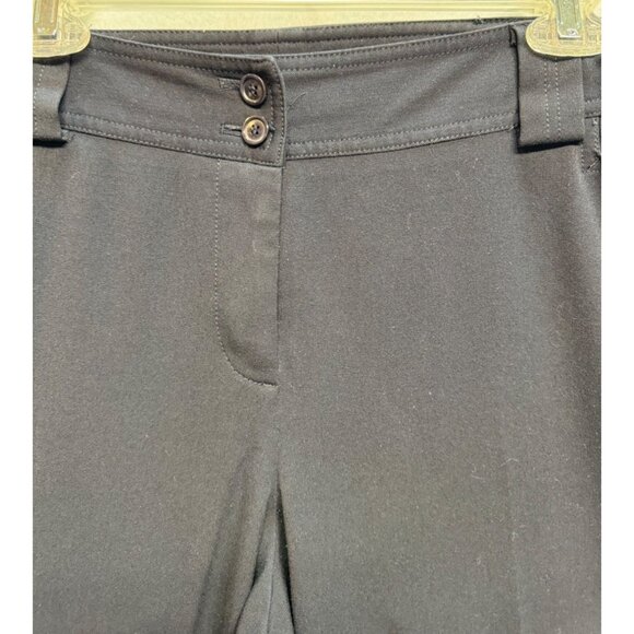 Lane Bryant Dress Casual Loose Fit Wide Stretch Leg Pants Navy Blue Size 4 - Picture 2 of 10